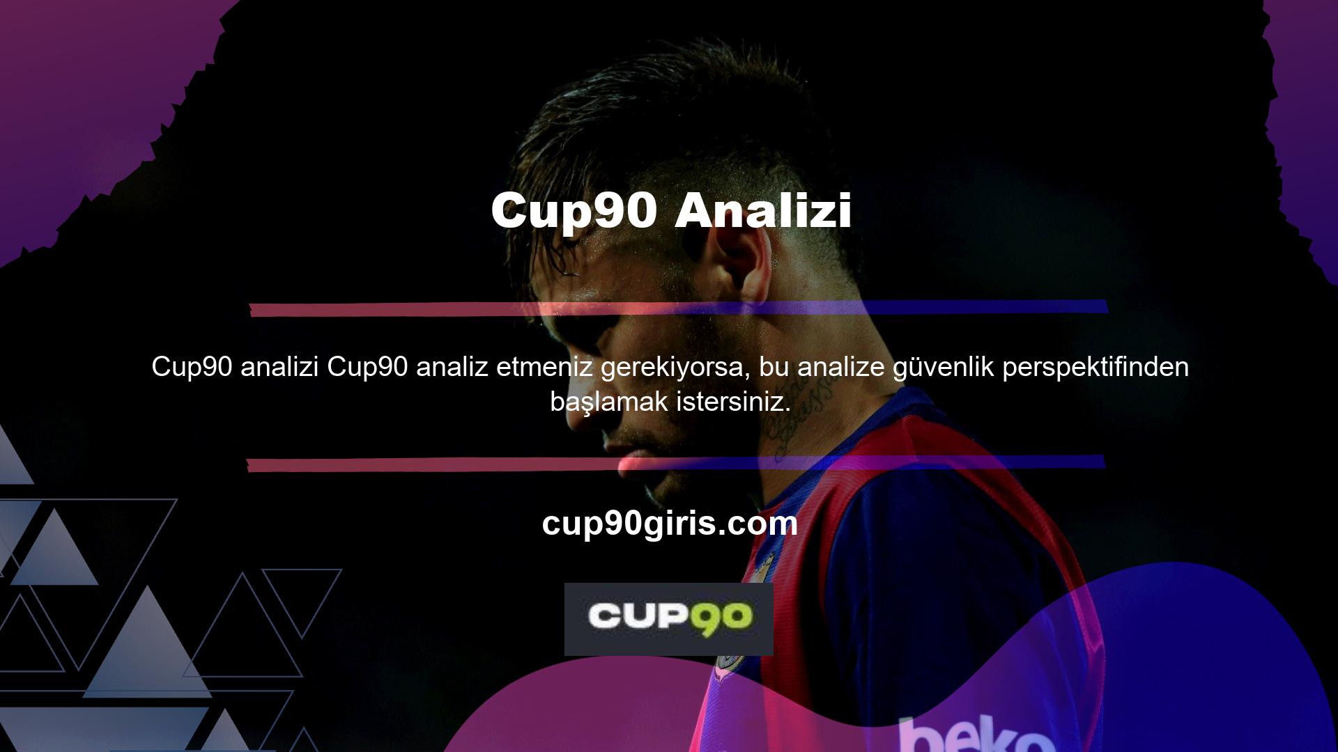 Çevrimiçi bahis sitesi Cup90, güvenilirlik konusunda olağanüstü önlemler almaktadır